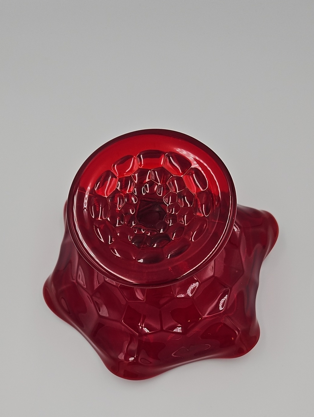 Red Candy Dish / Compote - Picture 4 of 4